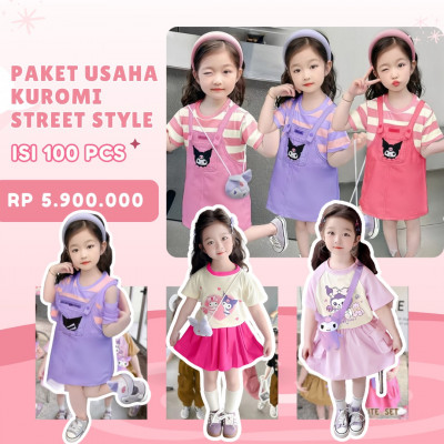 PAKET USAHA KUROMI STREET STYLE ISI 100PCS